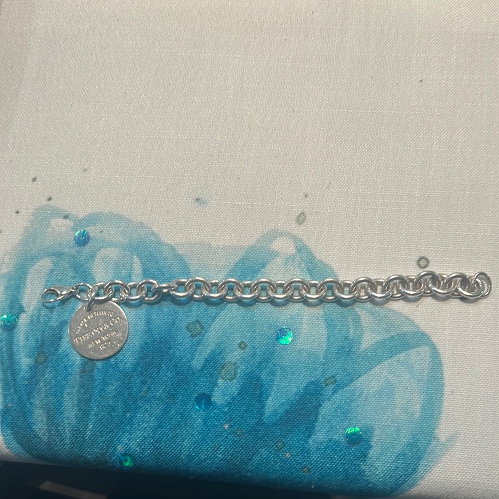 Tiffany & Co. Silver Link Charm Bracelet
